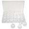 The Beadsmith® 9.5'' x 6.5'' x 1'' Clear Storage Box with Jars